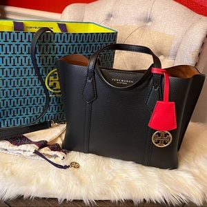 Tory Burch Perry Small Triple-Compartment Tote Bag